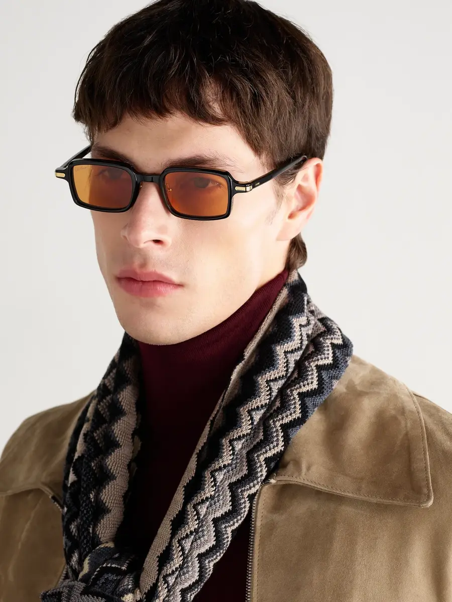 Cartier Eyewear Rectangular-Frame Acetate Sunglasses - Men | Thumbnail 2 Cartier Eyewear Rectangular-Frame Acetate Sunglasses - Men | Thumbnail 2
