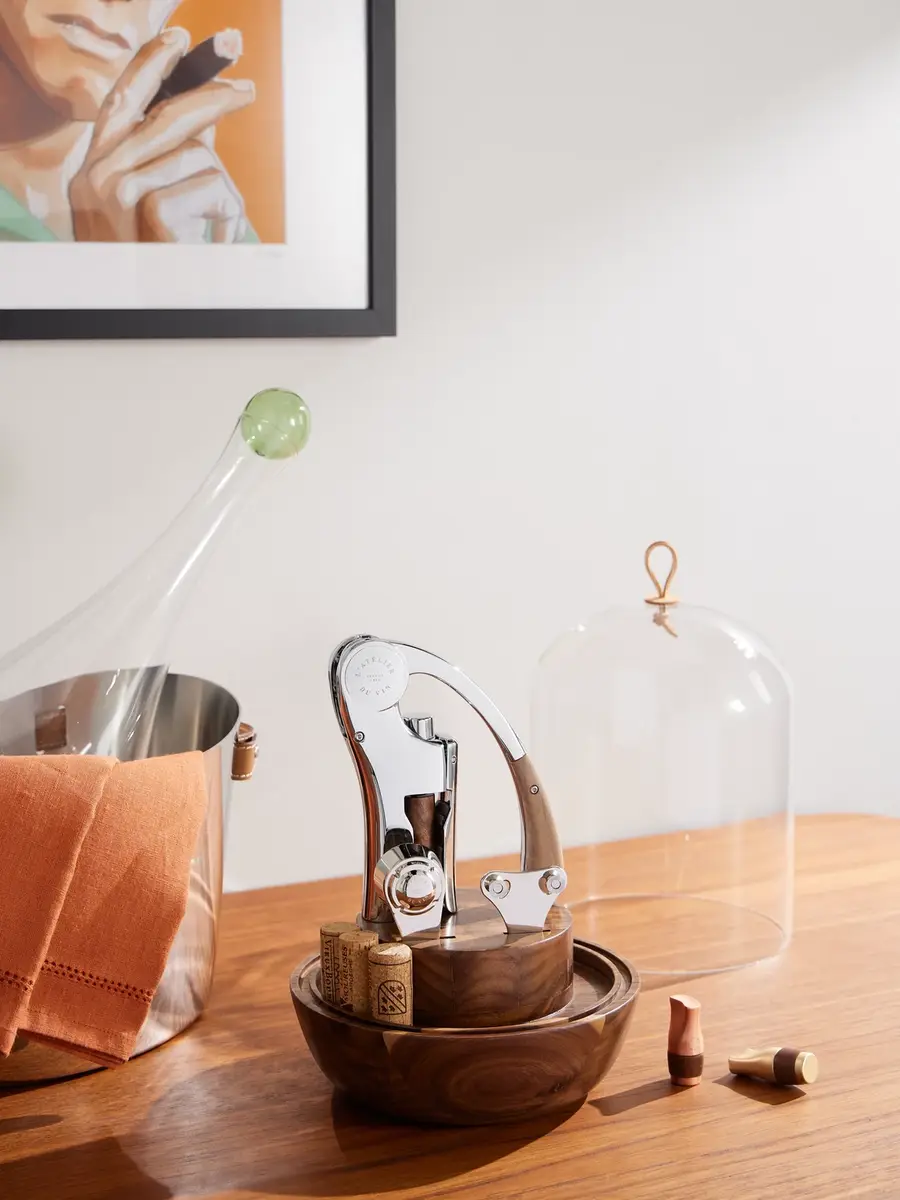 L'Atelier Du Vin Oeno Motion Groom Walnut Wood, Glass and Steel Corkscrew Set - Men | Thumbnail 2 L'Atelier Du Vin Oeno Motion Groom Walnut Wood, Glass and Steel Corkscrew Set - Men | Thumbnail 2