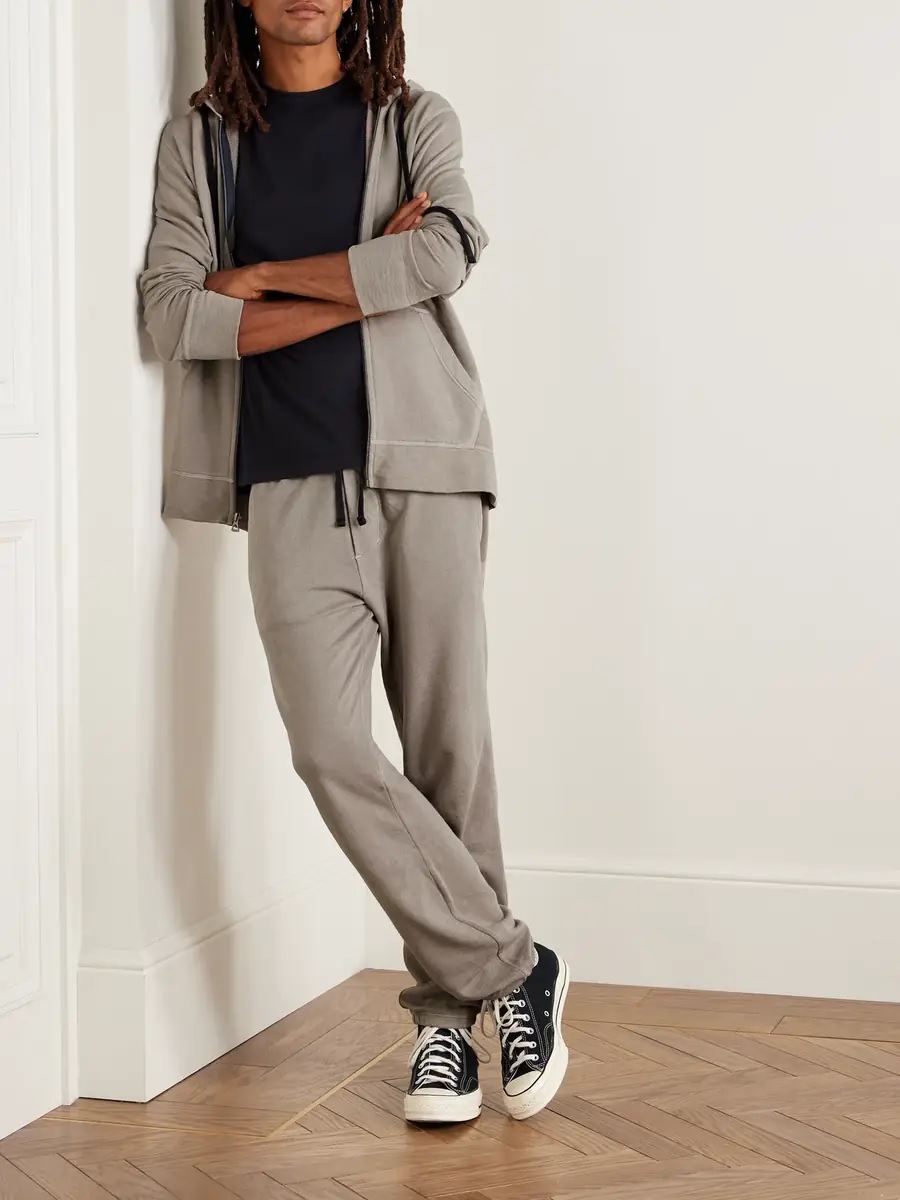 James Perse Garment-Dyed Cotton-Jersey Zip-Up Hoodie - Men | Thumbnail 2 James Perse Garment-Dyed Cotton-Jersey Zip-Up Hoodie - Men | Thumbnail 2