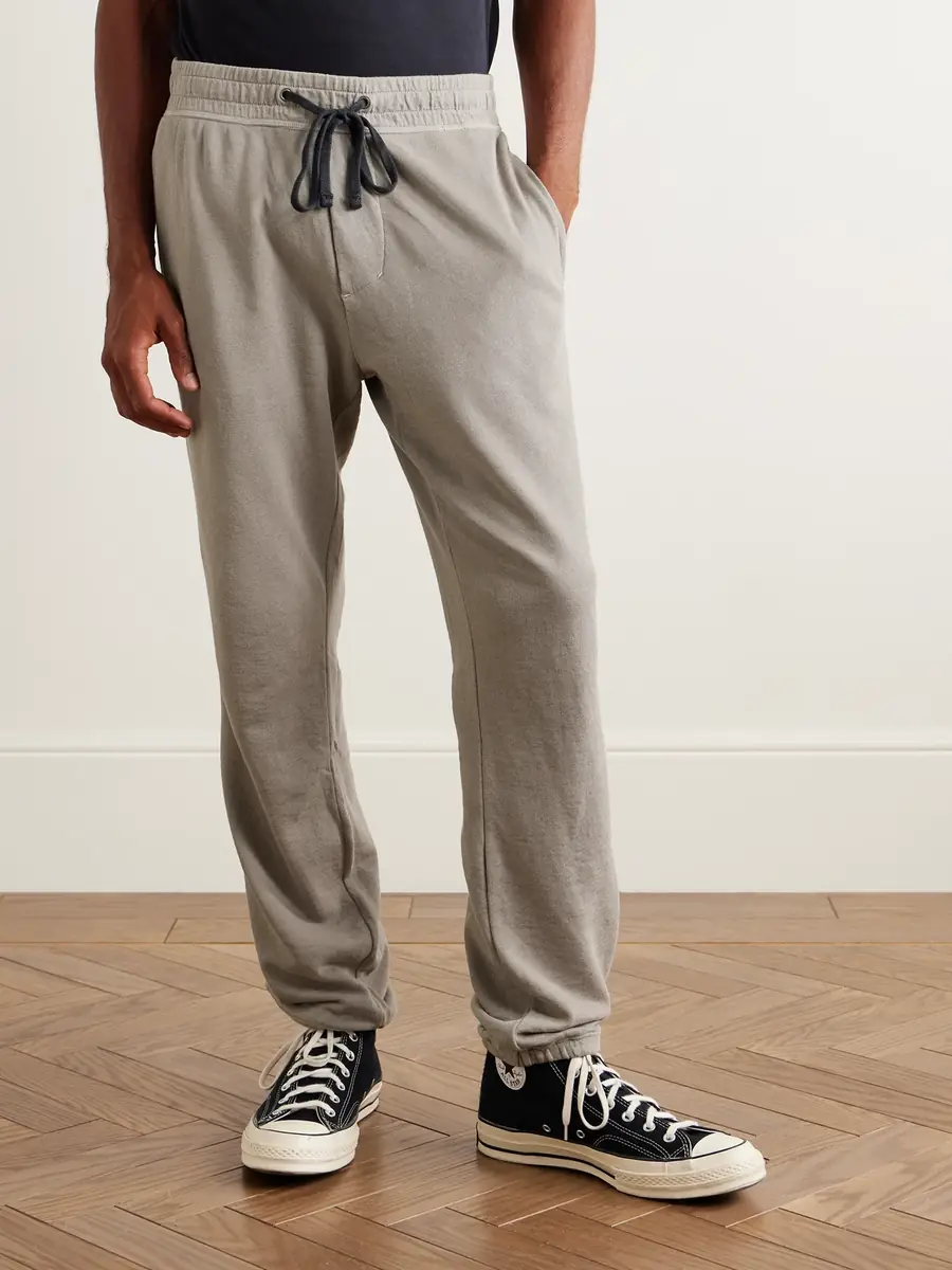 James Perse Straight-Leg Cotton-Jersey Sweatpants - Men | Thumbnail 3