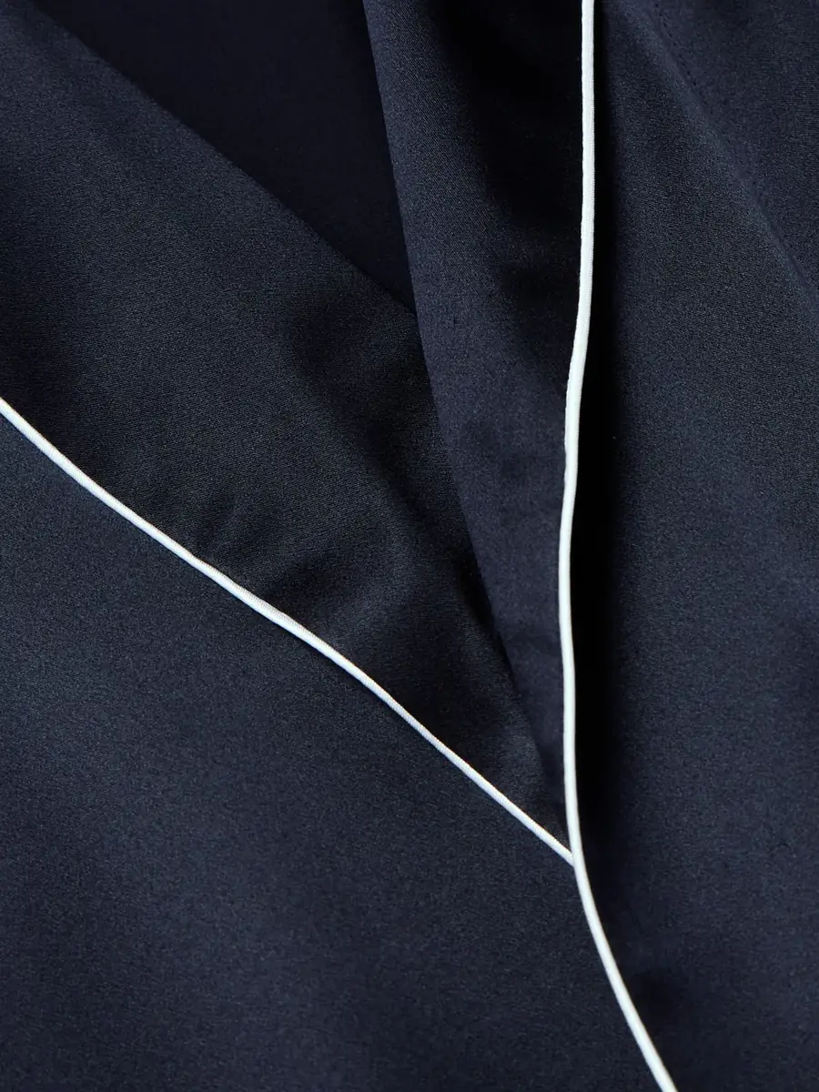 Zimmerli Belted Silk-Satin Robe - Men | Thumbnail 4 Zimmerli Belted Silk-Satin Robe - Men | Thumbnail 4