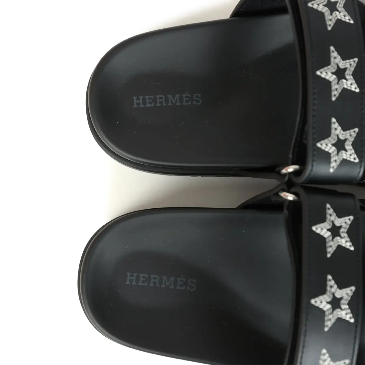 HERMÈS Hermes Embroidered Chypre Techno Sandals Black Calfskin Palladium Hardware 36 EU | Thumbnail 8 HERMÈS Hermes Embroidered Chypre Techno Sandals Black Calfskin Palladium Hardware 36 EU | Thumbnail 8