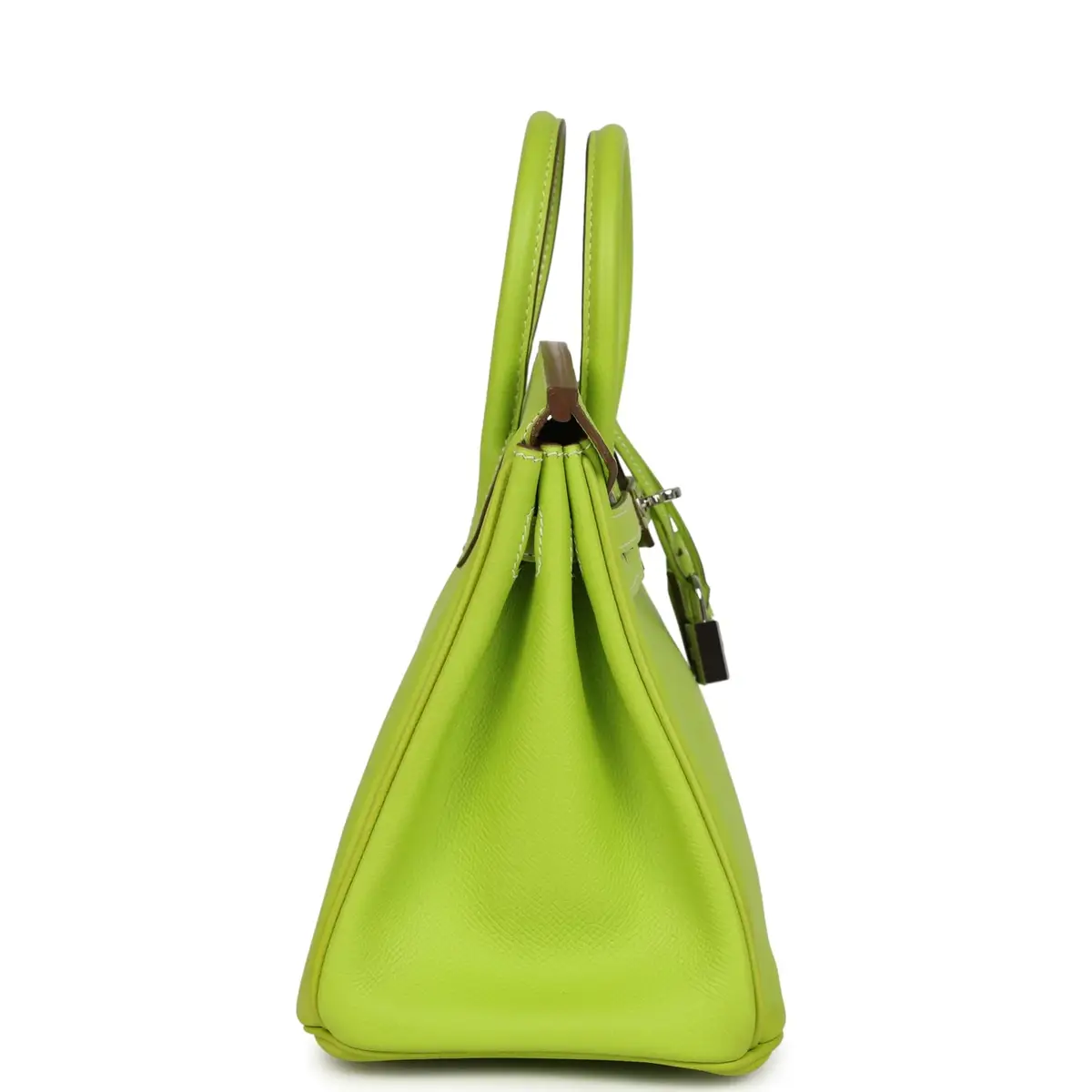 HERMÈS Pre-owned Hermes Candy Birkin 25 Kiwi Candy Epsom Palladium Hardware | Thumbnail 3 HERMÈS Pre-owned Hermes Candy Birkin 25 Kiwi Candy Epsom Palladium Hardware | Thumbnail 3