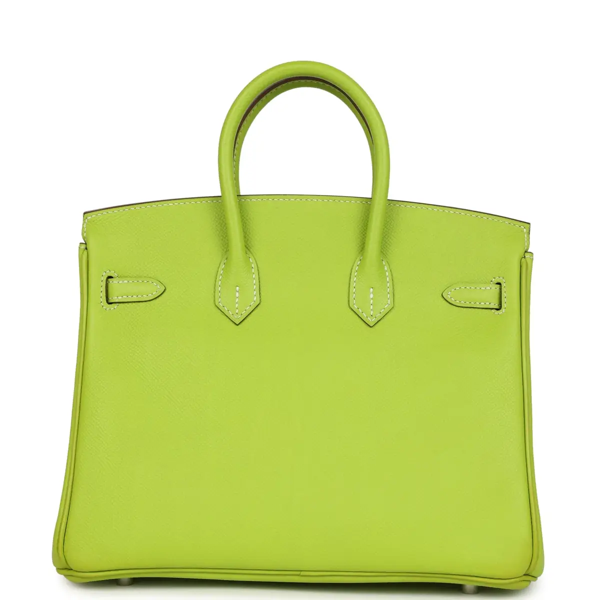 HERMÈS Pre-owned Hermes Candy Birkin 25 Kiwi Candy Epsom Palladium Hardware | Thumbnail 4 HERMÈS Pre-owned Hermes Candy Birkin 25 Kiwi Candy Epsom Palladium Hardware | Thumbnail 4
