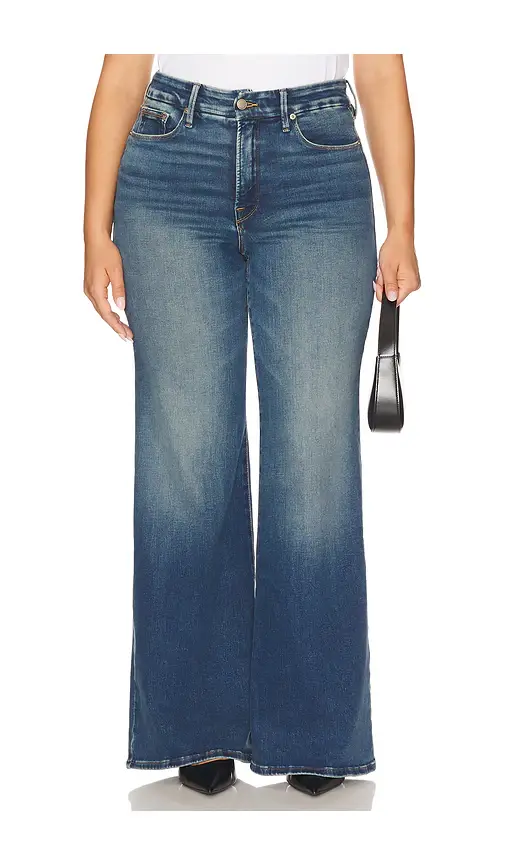 GOOD AMERICAN Soft Tech Good Waist Palazzo Jeans | Thumbnail 2