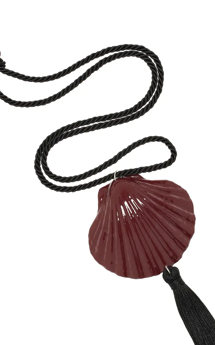 Julietta Pillar Shell Necklace - Black - OS - Moda Operandi | Thumbnail 5