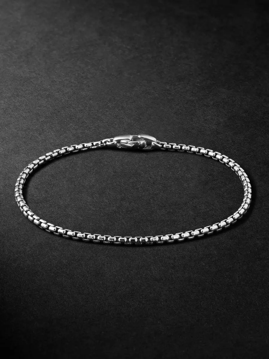 David Yurman Silver Chain Bracelet - Men