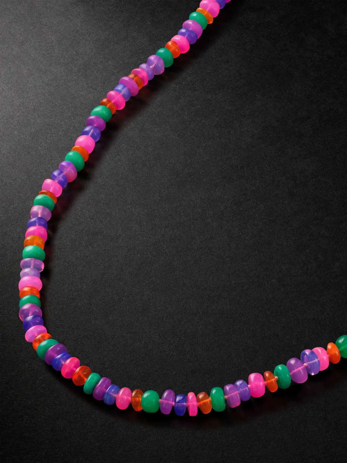 Jumbo Gold Rainbow Opal Necklace - Men Jumbo Gold Rainbow Opal Necklace - Men