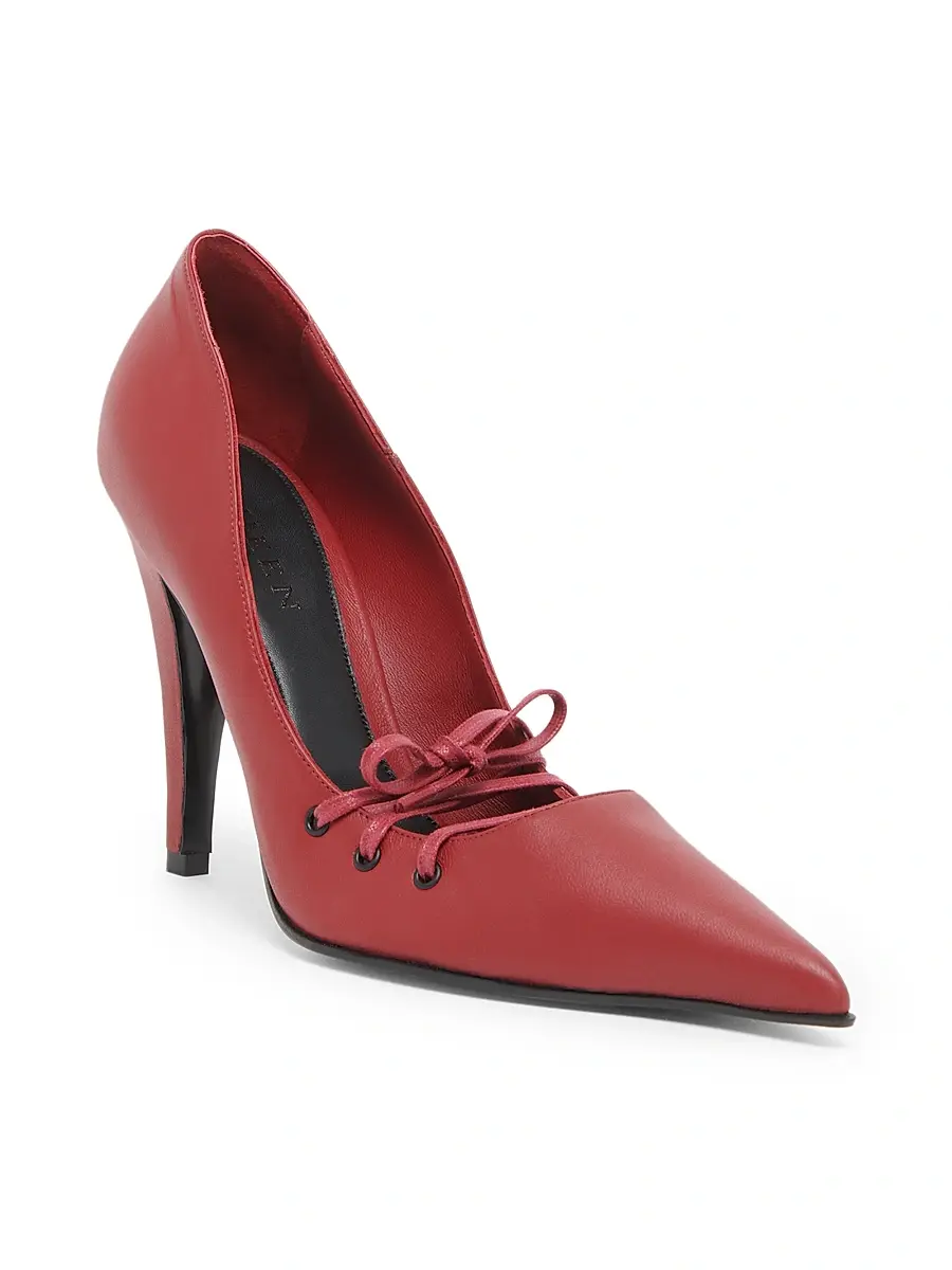 Alexander McQueen Women's Corset 100MM Leather Pumps | Thumbnail 2 Alexander McQueen Women's Corset 100MM Leather Pumps | Thumbnail 2