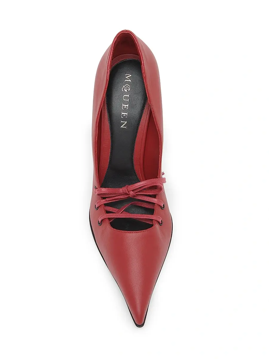 Alexander McQueen Women's Corset 100MM Leather Pumps | Thumbnail 4 Alexander McQueen Women's Corset 100MM Leather Pumps | Thumbnail 4
