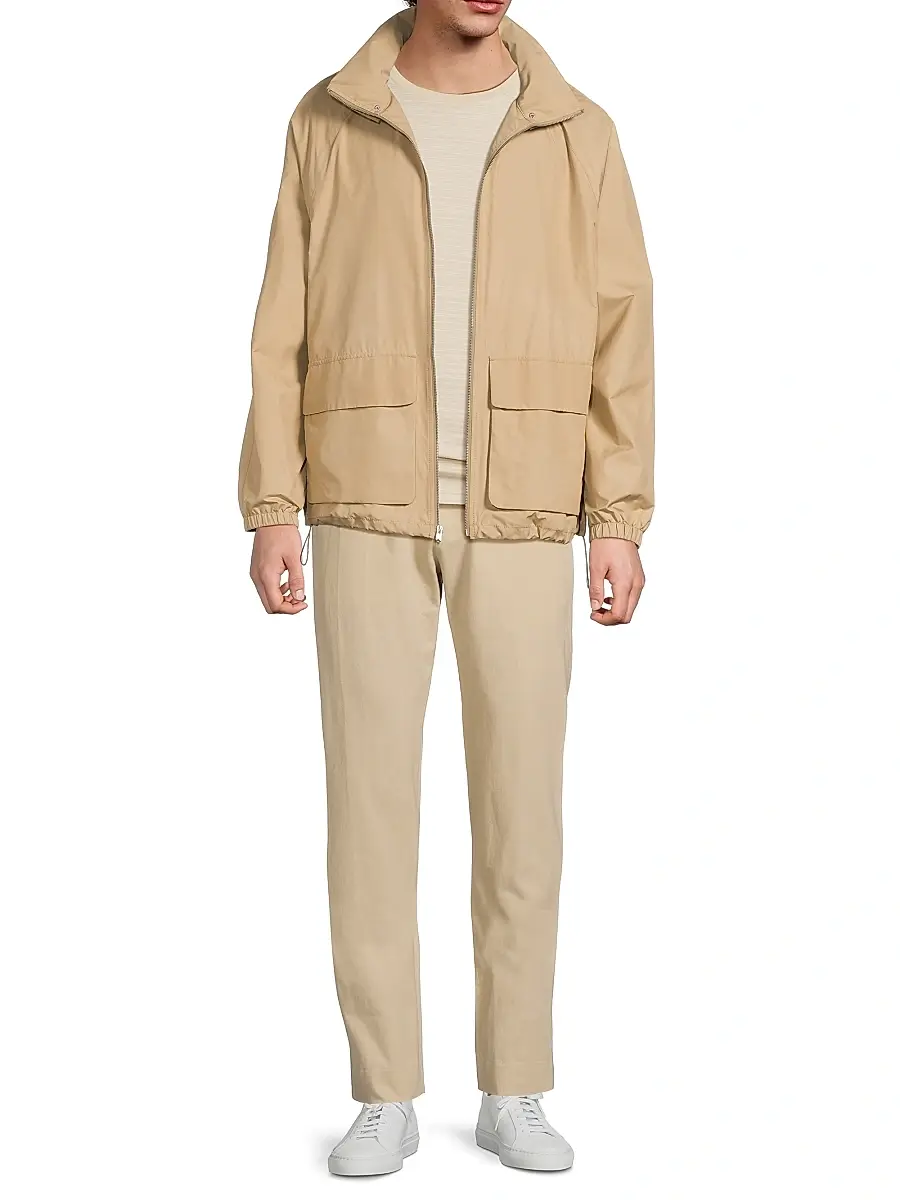 Vince Men's Hooded Windbreaker Jacket | Thumbnail 2 Vince Men's Hooded Windbreaker Jacket | Thumbnail 2