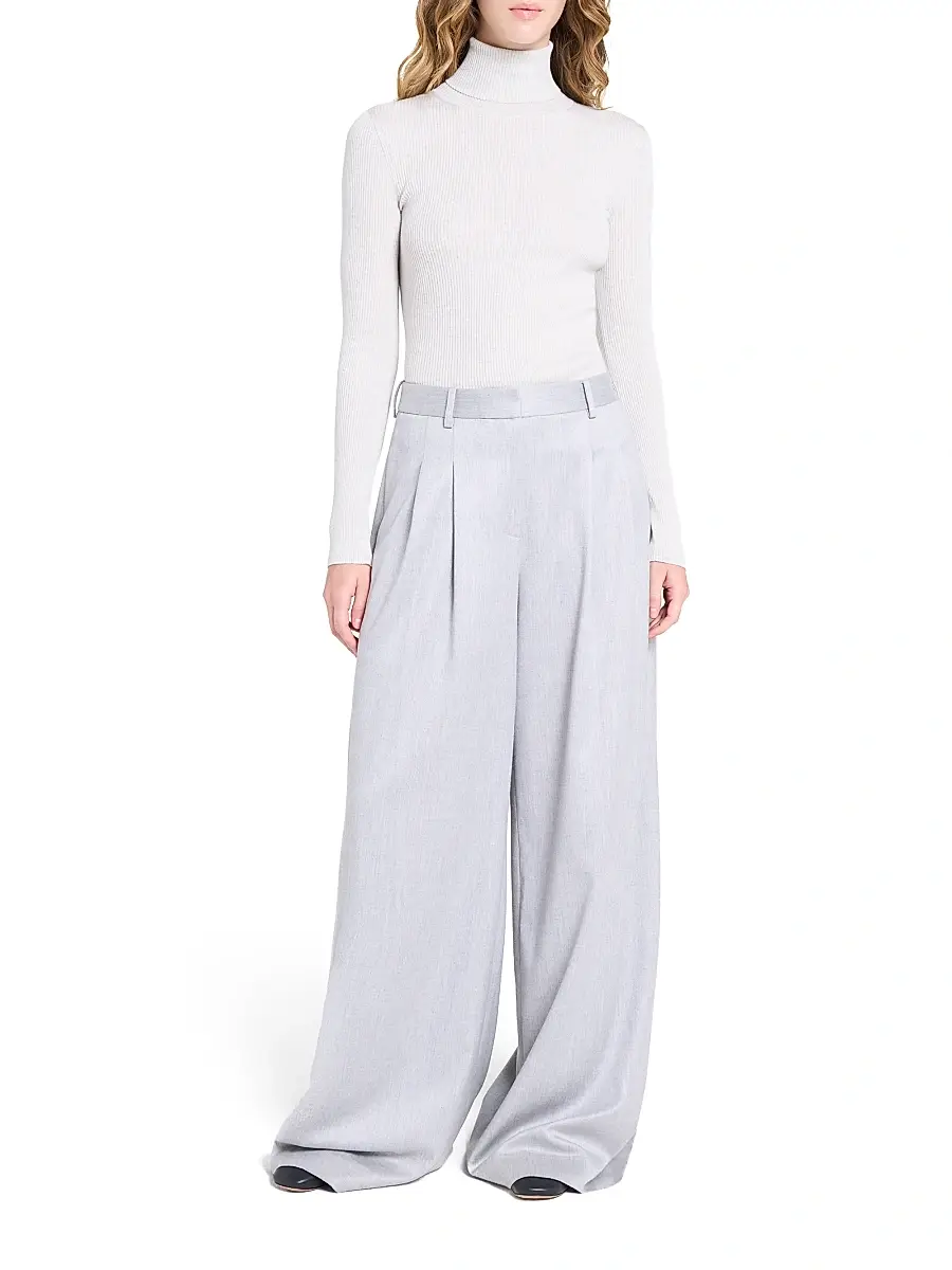 TWP Women's Rib-Knit Wool Turtleneck | Thumbnail 2 TWP Women's Rib-Knit Wool Turtleneck | Thumbnail 2