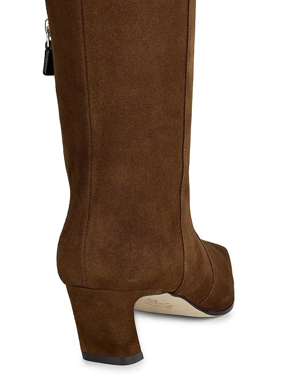 Stuart Weitzman Women's Stassi 50MM Suede Boots | Thumbnail 3