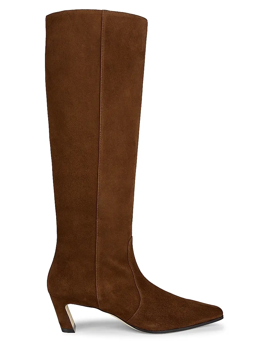 Stuart Weitzman Women's Stassi 50MM Suede Boots