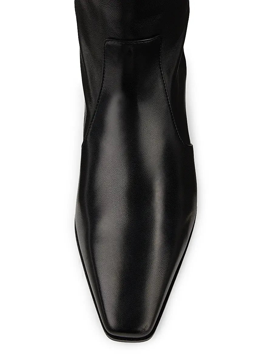 Stuart Weitzman Women's Stassi 50MM Leather Boots | Thumbnail 6 Stuart Weitzman Women's Stassi 50MM Leather Boots | Thumbnail 6