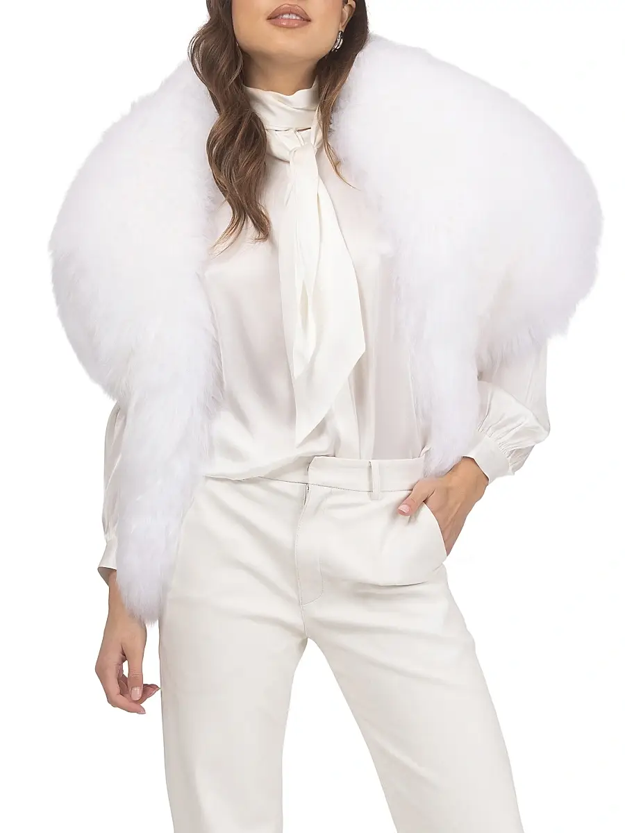 Gorski Women's Select Lamb Stole | Thumbnail 4 Gorski Women's Select Lamb Stole | Thumbnail 4