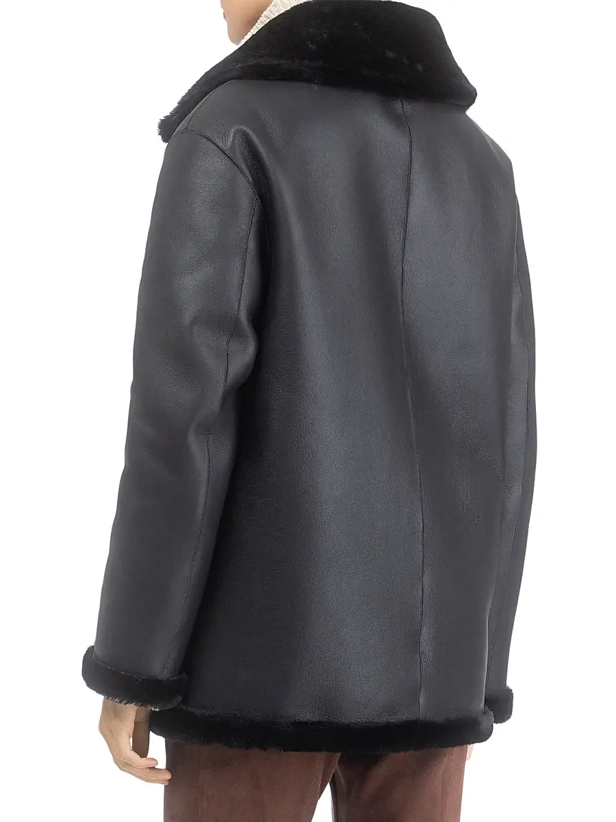 Gorski Women's Reversible Merino Shearling Lamb Jacket | Thumbnail 4 Gorski Women's Reversible Merino Shearling Lamb Jacket | Thumbnail 4