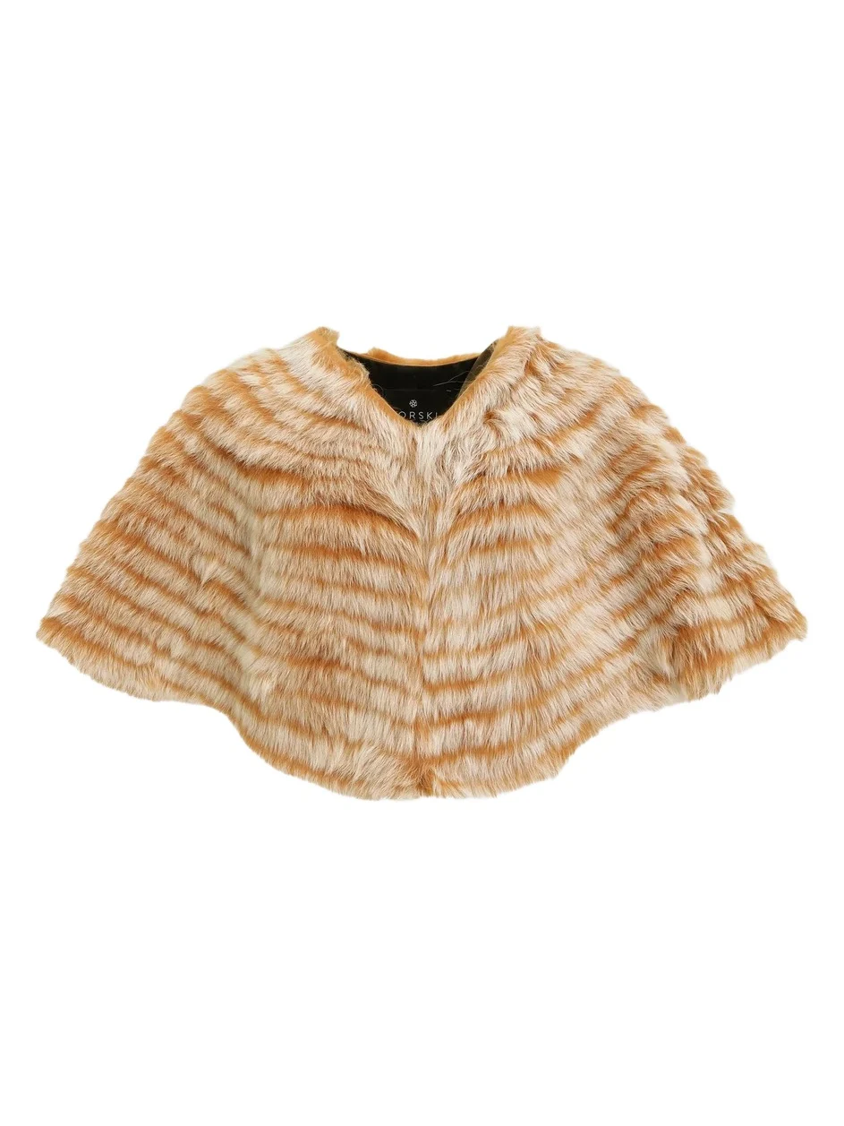 Gorski Women's Toscana Shearling Lamb Layered Capelet