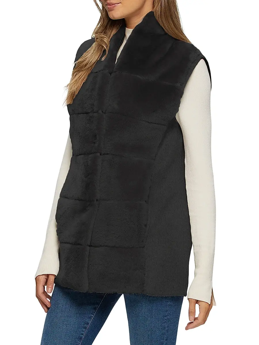 Gorski Women's Shearling Lamb Vest | Thumbnail 3