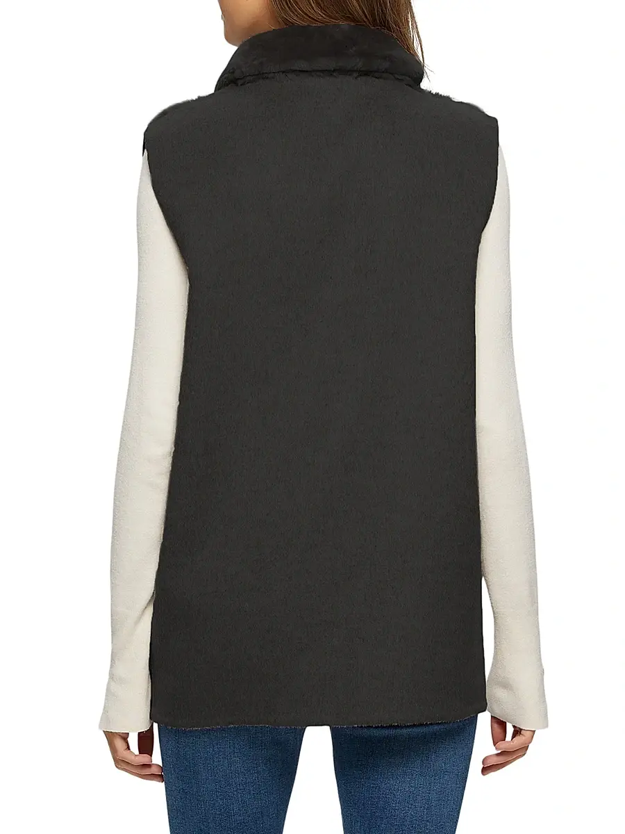 Gorski Women's Shearling Lamb Vest | Thumbnail 4