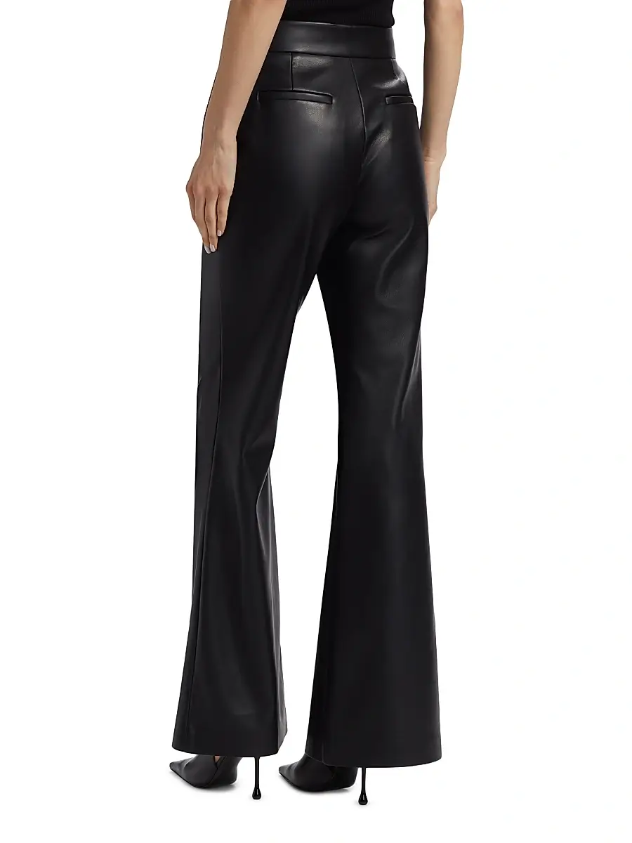 Toccin Women's Gaia Flared Faux Leather Pants | Thumbnail 5 Toccin Women's Gaia Flared Faux Leather Pants | Thumbnail 5