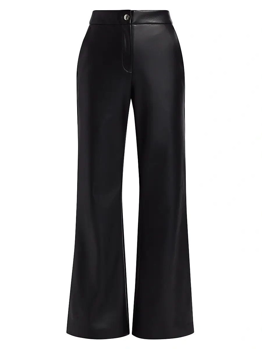 Toccin Women's Gaia Flared Faux Leather Pants