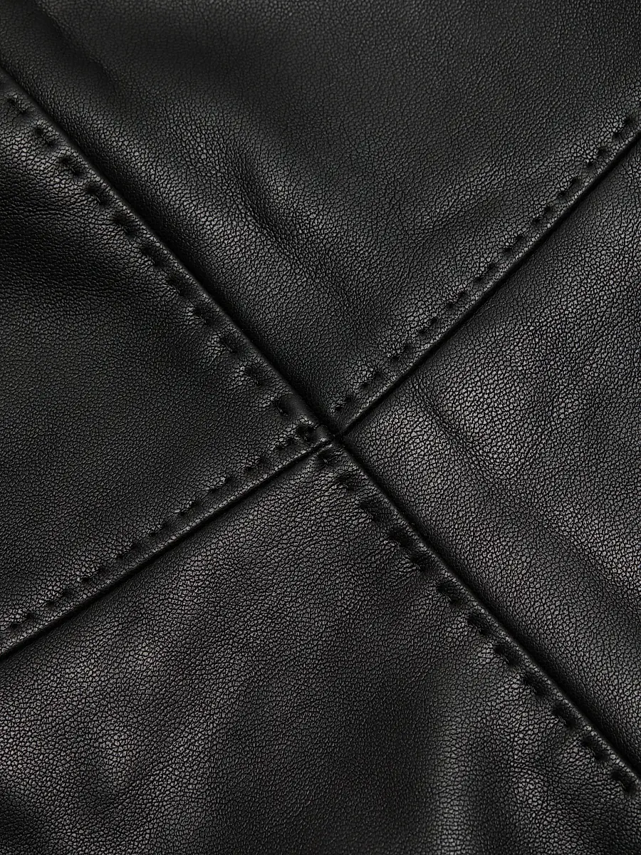 Marie Oliver Women's Crawford Faux-Leather Miniskirt - Black | Thumbnail 7 Marie Oliver Women's Crawford Faux-Leather Miniskirt - Black | Thumbnail 7