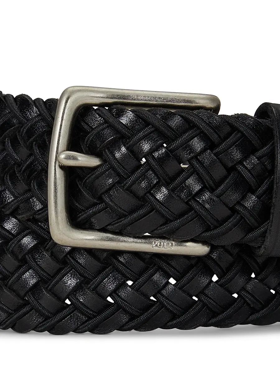 Polo Ralph Lauren Men's Braided Leather Belt | Thumbnail 2 Polo Ralph Lauren Men's Braided Leather Belt | Thumbnail 2