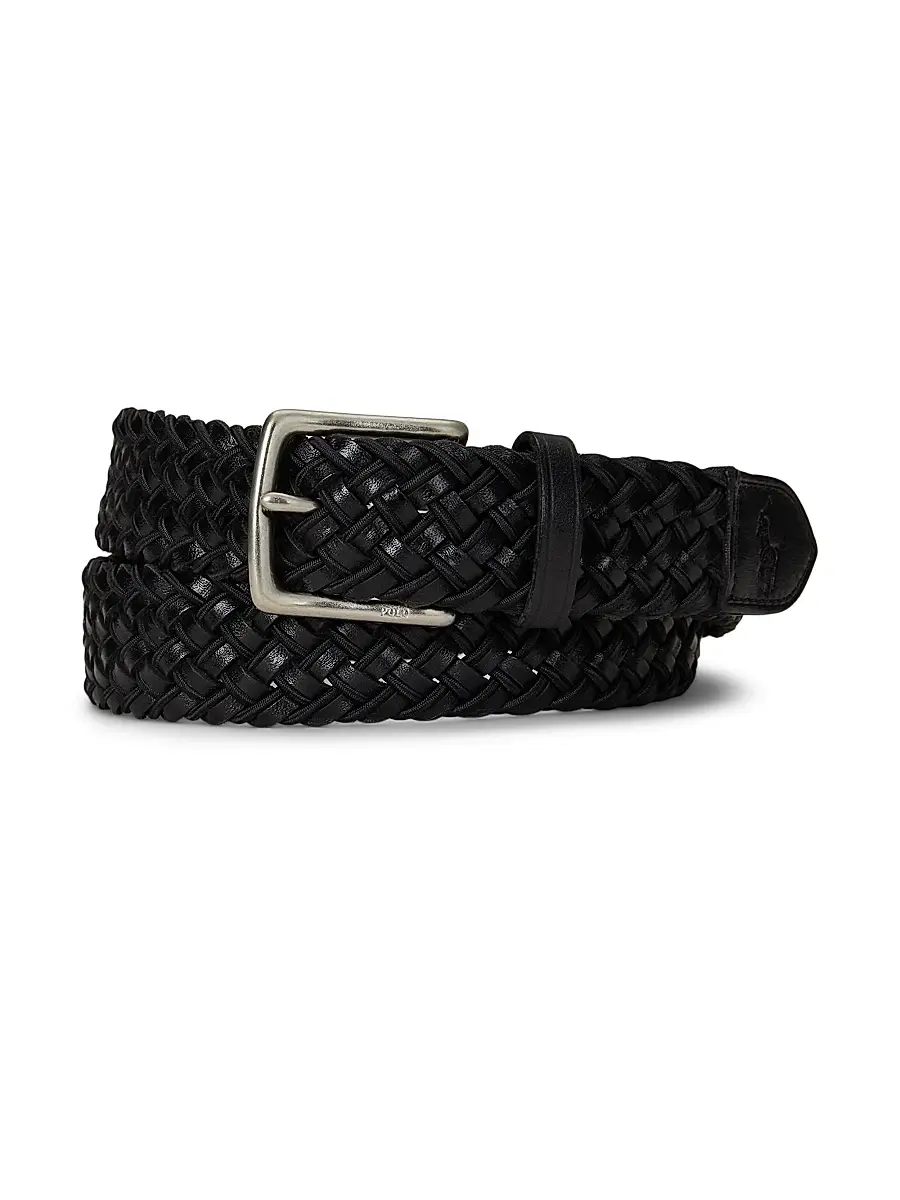 Polo Ralph Lauren Men's Braided Leather Belt