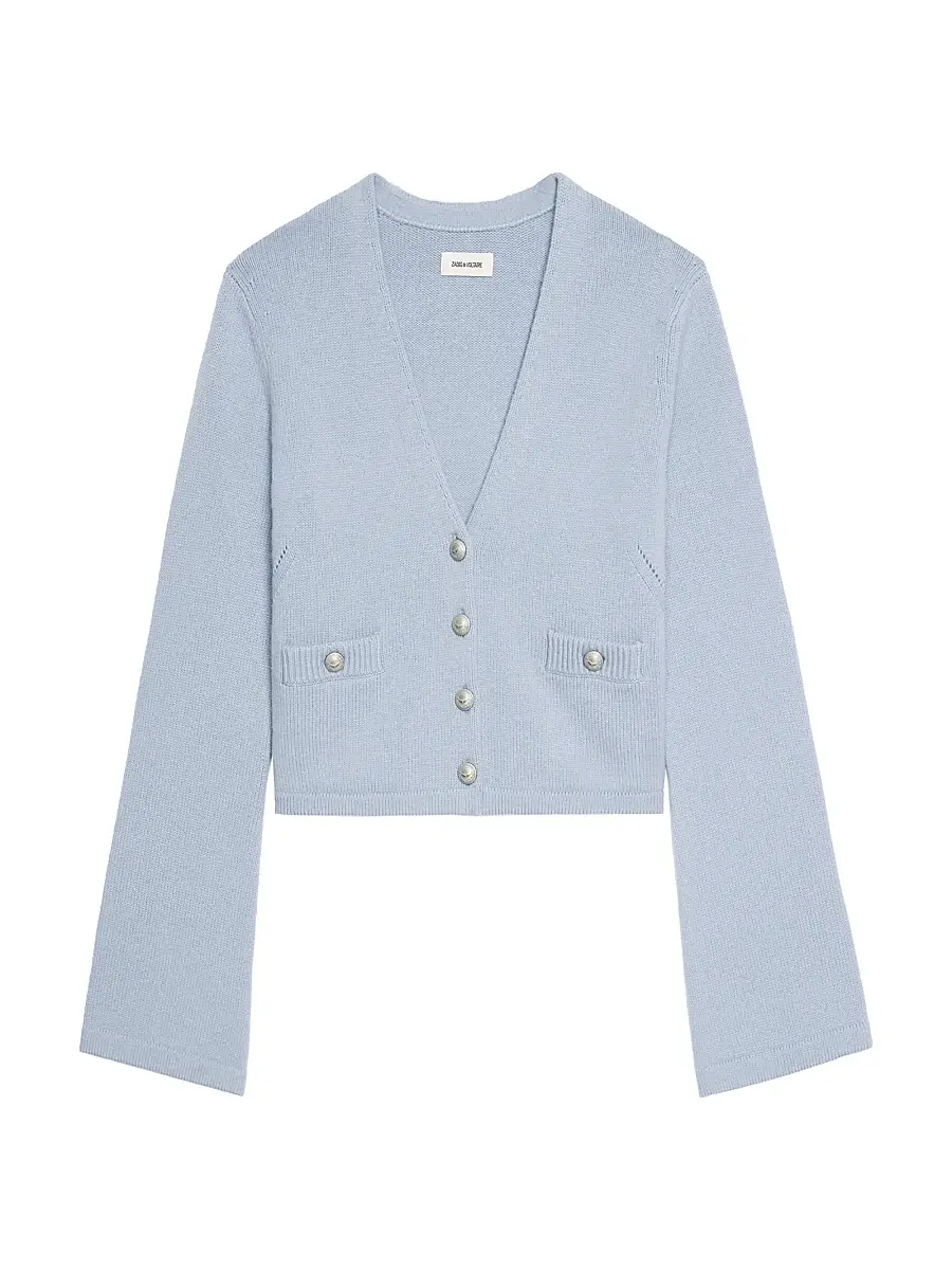 Zadig & Voltaire Women's Nolly Wool & Cashmere Cardigan - Light Blue