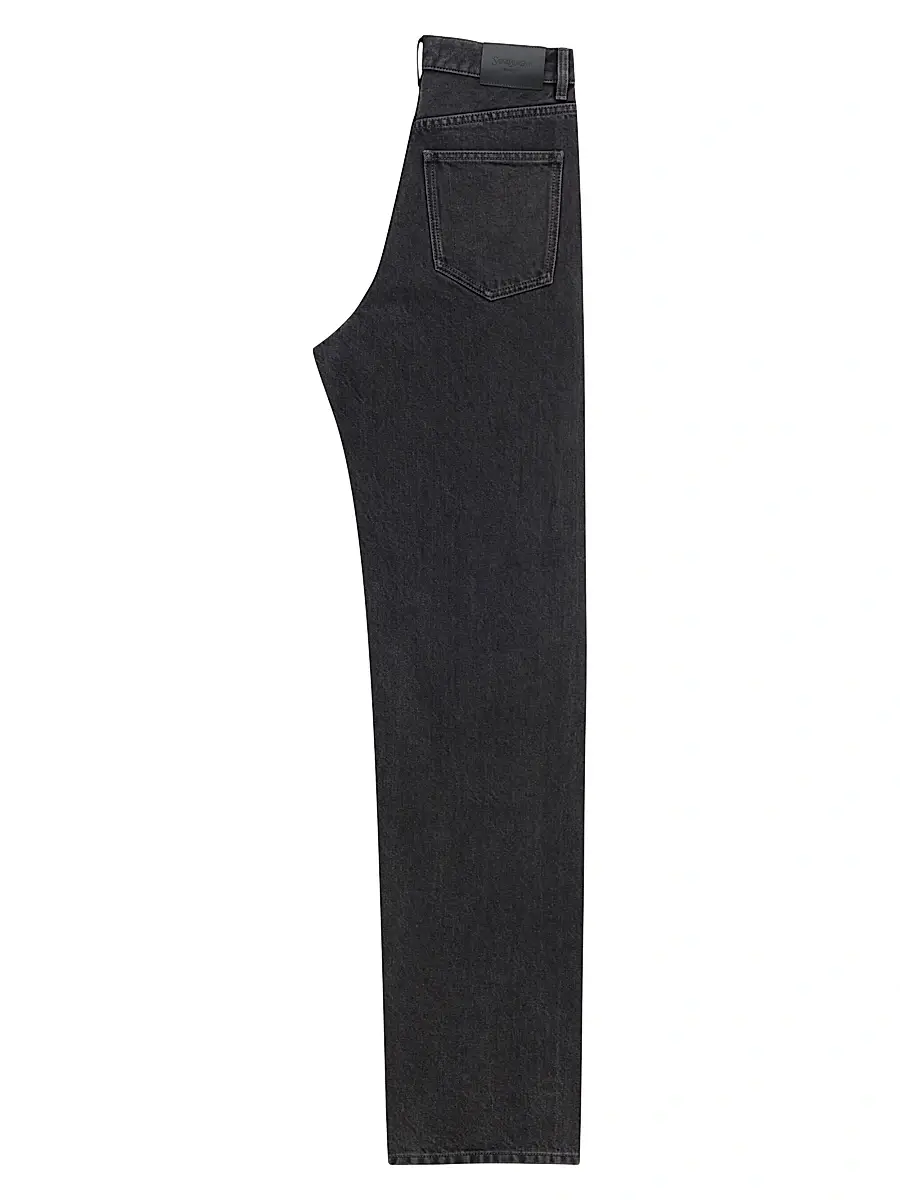 Saint Laurent Women's V-Waist Long Baggy Jeans | Thumbnail 2 Saint Laurent Women's V-Waist Long Baggy Jeans | Thumbnail 2