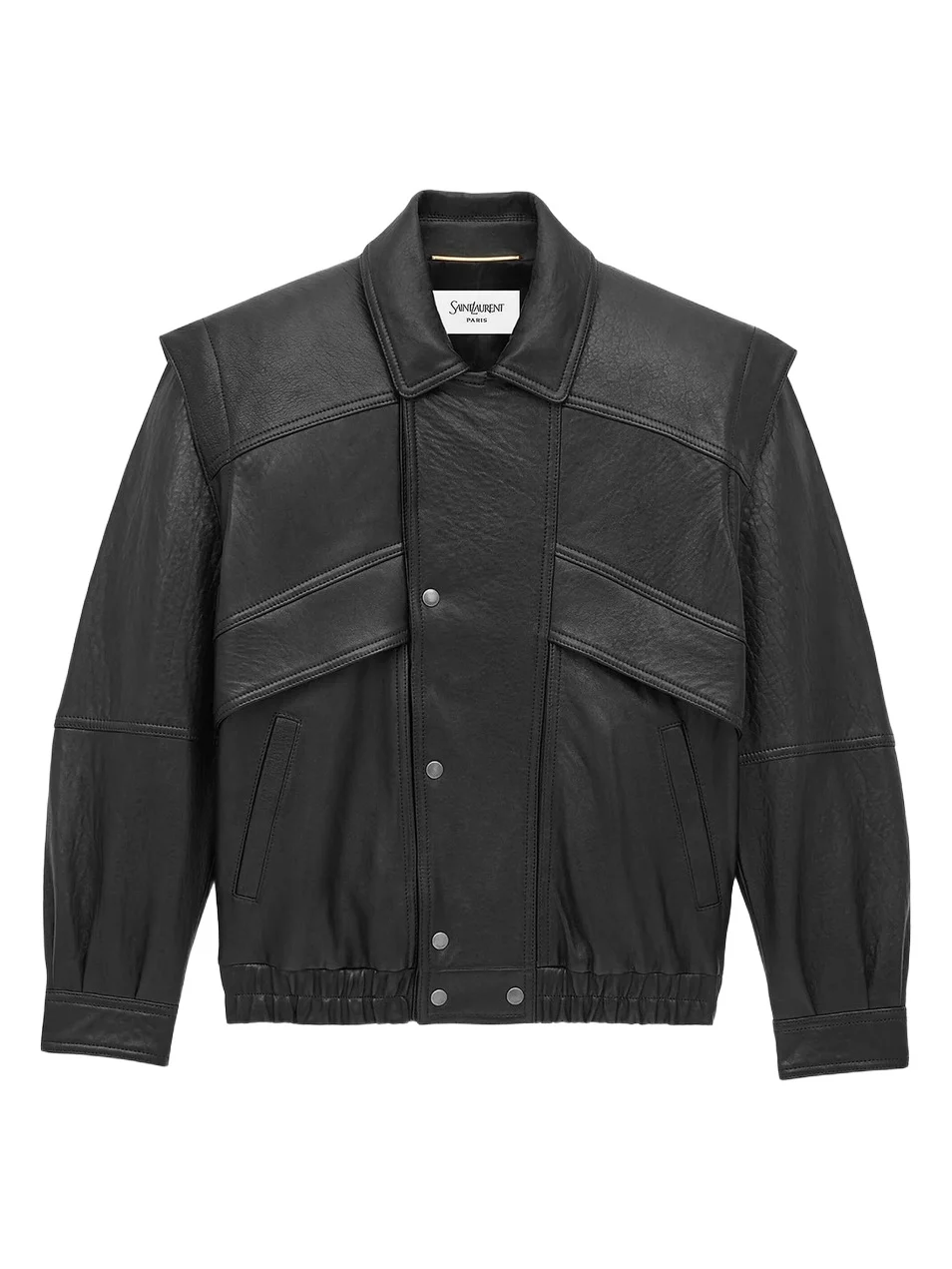 Women's Bomber Jacket in Bubbled Lambskin Leather Women's Bomber Jacket in Bubbled Lambskin Leather