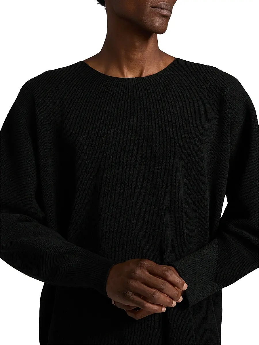 Homme Plissé Issey Miyake Men August Rib-Knit Crewneck Sweater | Thumbnail 6 Homme Plissé Issey Miyake Men August Rib-Knit Crewneck Sweater | Thumbnail 6