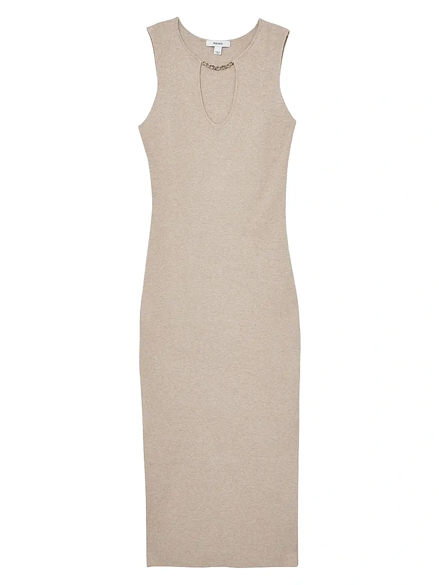 Reiss Women's Nola Sleeveless Knit Midi-Dress | Image 1 Reiss Women's Nola Sleeveless Knit Midi-Dress | Image 1