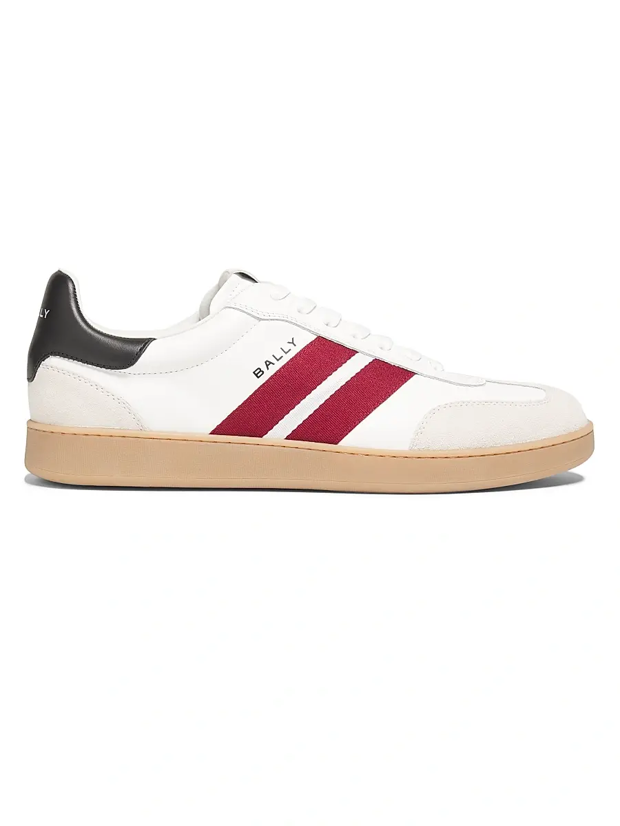 Men's Men's Retro Crest Roget Sneakers - White Black Red Men's Men's Retro Crest Roget Sneakers - White Black Red