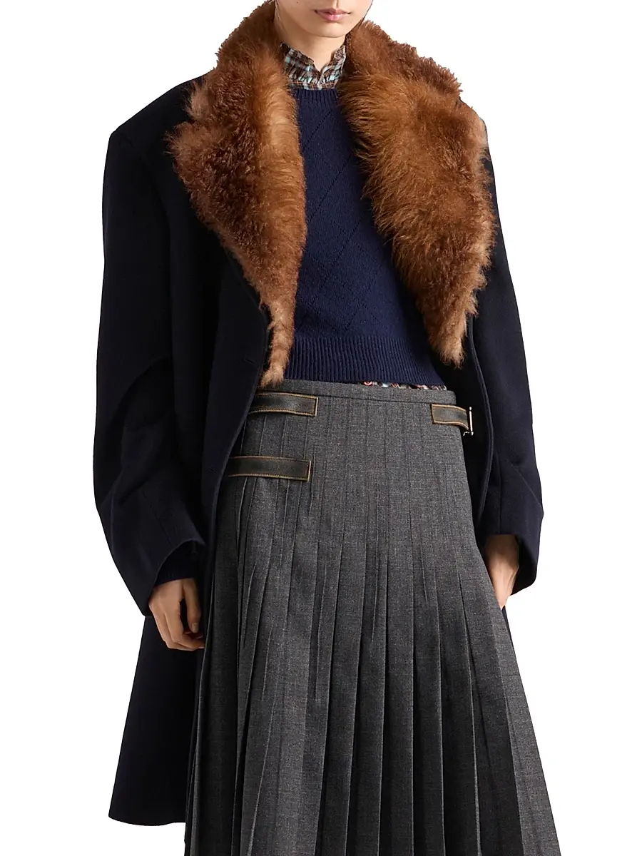 Prada Women's Cashmere Crew-Neck Sweater - Blue | Thumbnail 2 Prada Women's Cashmere Crew-Neck Sweater - Blue | Thumbnail 2