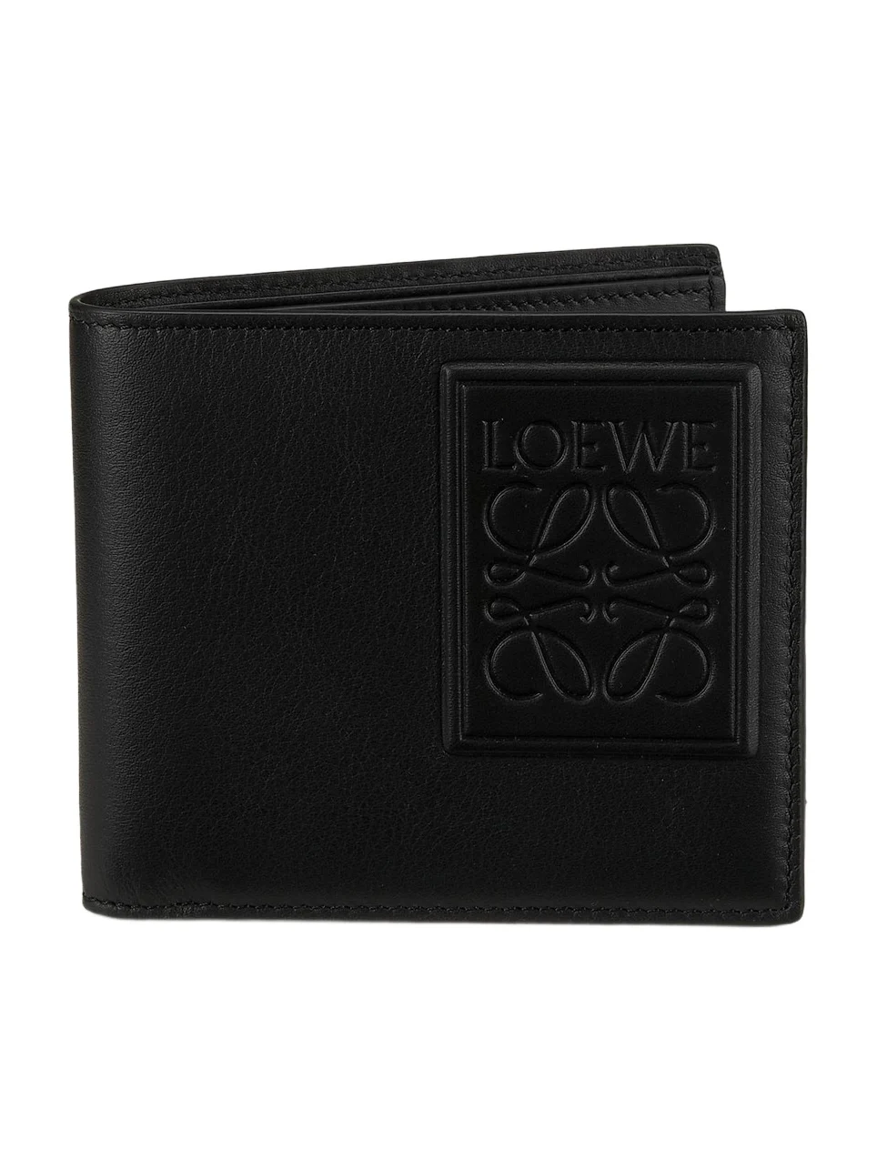 Men's Patch Leather Bifold Wallet