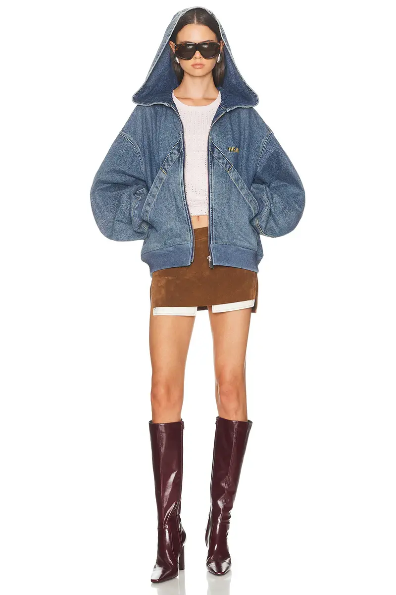 The Attico Denim Bomber Jacket | Thumbnail 4 The Attico Denim Bomber Jacket | Thumbnail 4
