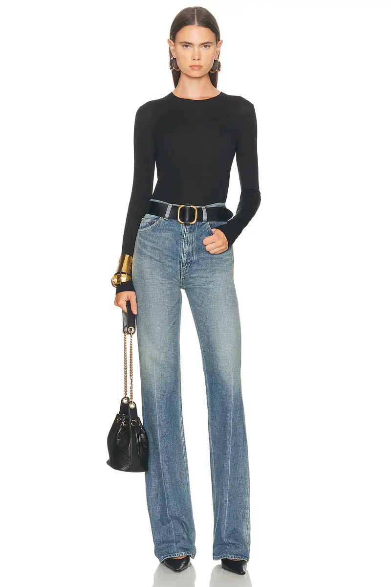 Saint Laurent Long Sleeve Sweater | Thumbnail 4 Saint Laurent Long Sleeve Sweater | Thumbnail 4