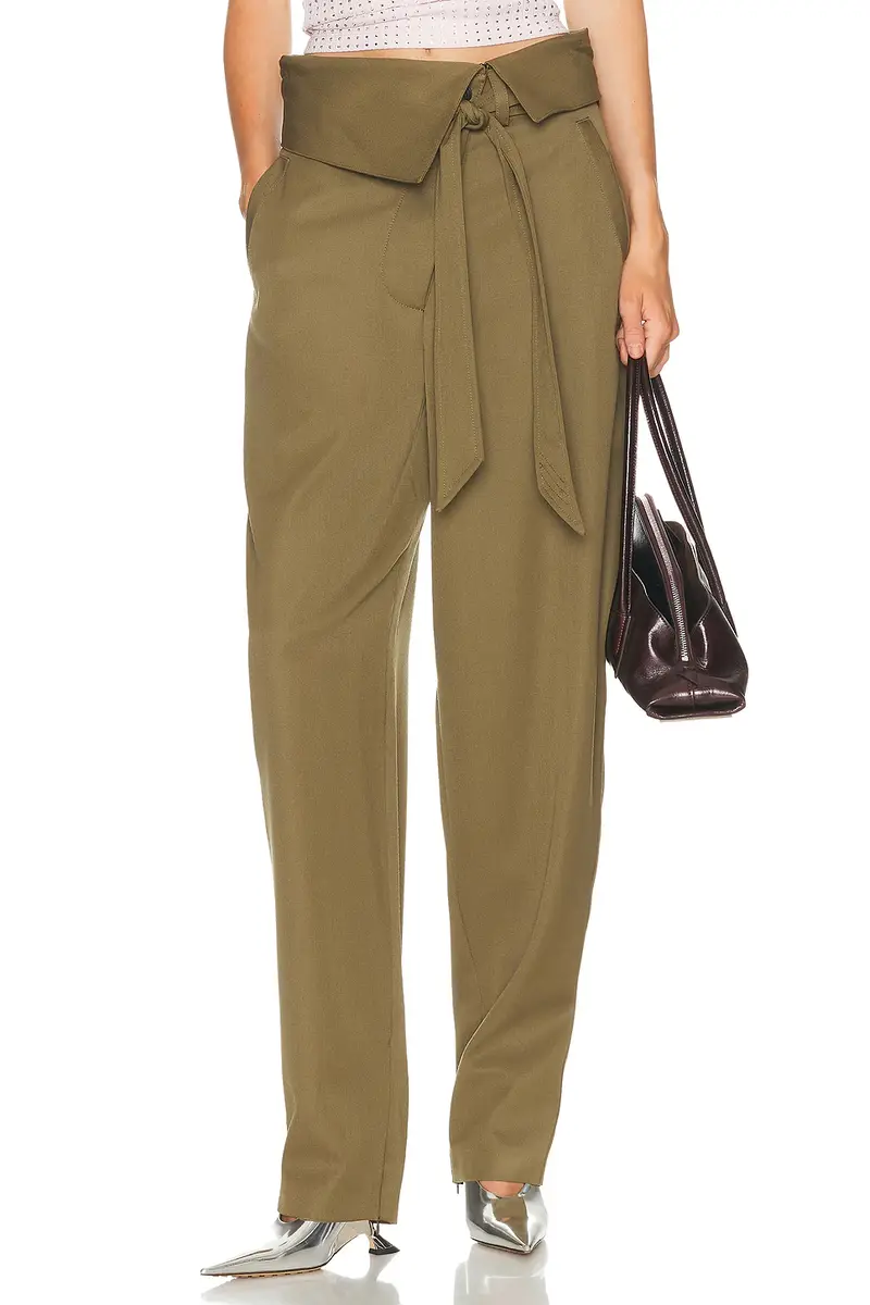 The Attico Folded Waist Long Pant | Image 1 The Attico Folded Waist Long Pant | Image 1