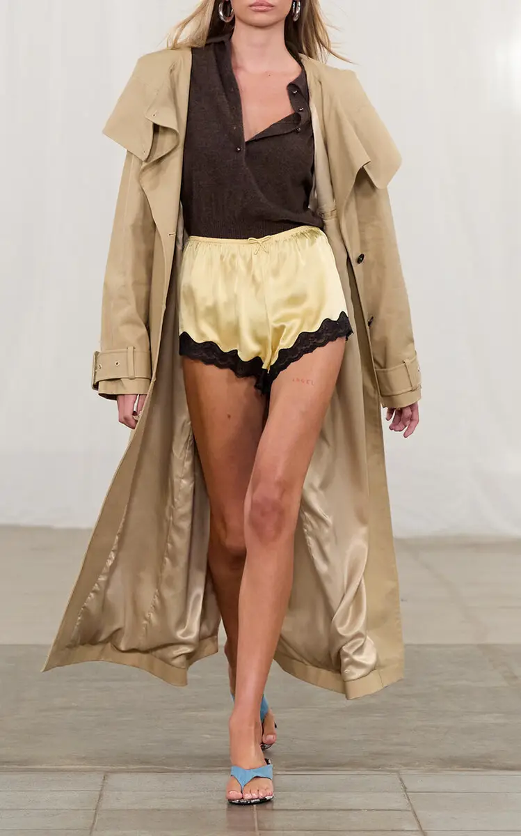 ROTATE ROTATE x Love Stories Lace-Trimmed Silk Shorts | Thumbnail 3 ROTATE ROTATE x Love Stories Lace-Trimmed Silk Shorts | Thumbnail 3