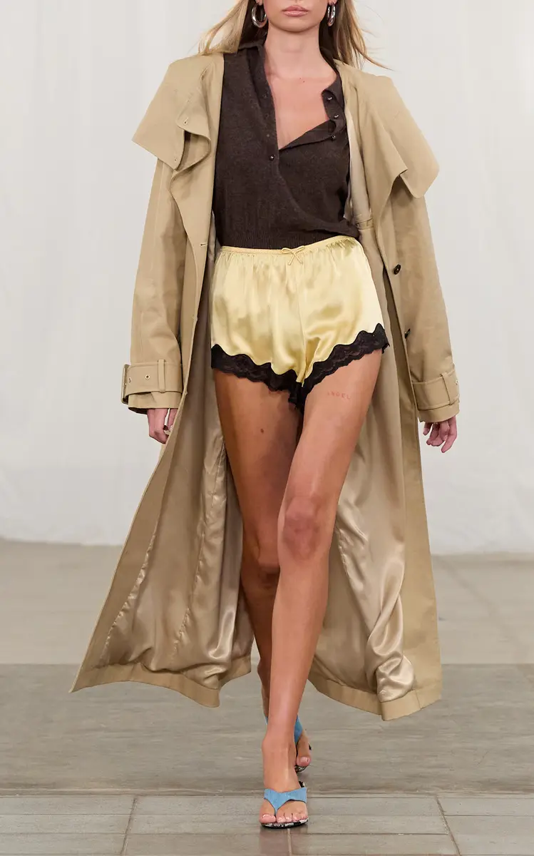 ROTATE ROTATE x Love Stories Lace-Trimmed Silk Shorts | Image 1 ROTATE ROTATE x Love Stories Lace-Trimmed Silk Shorts | Image 1