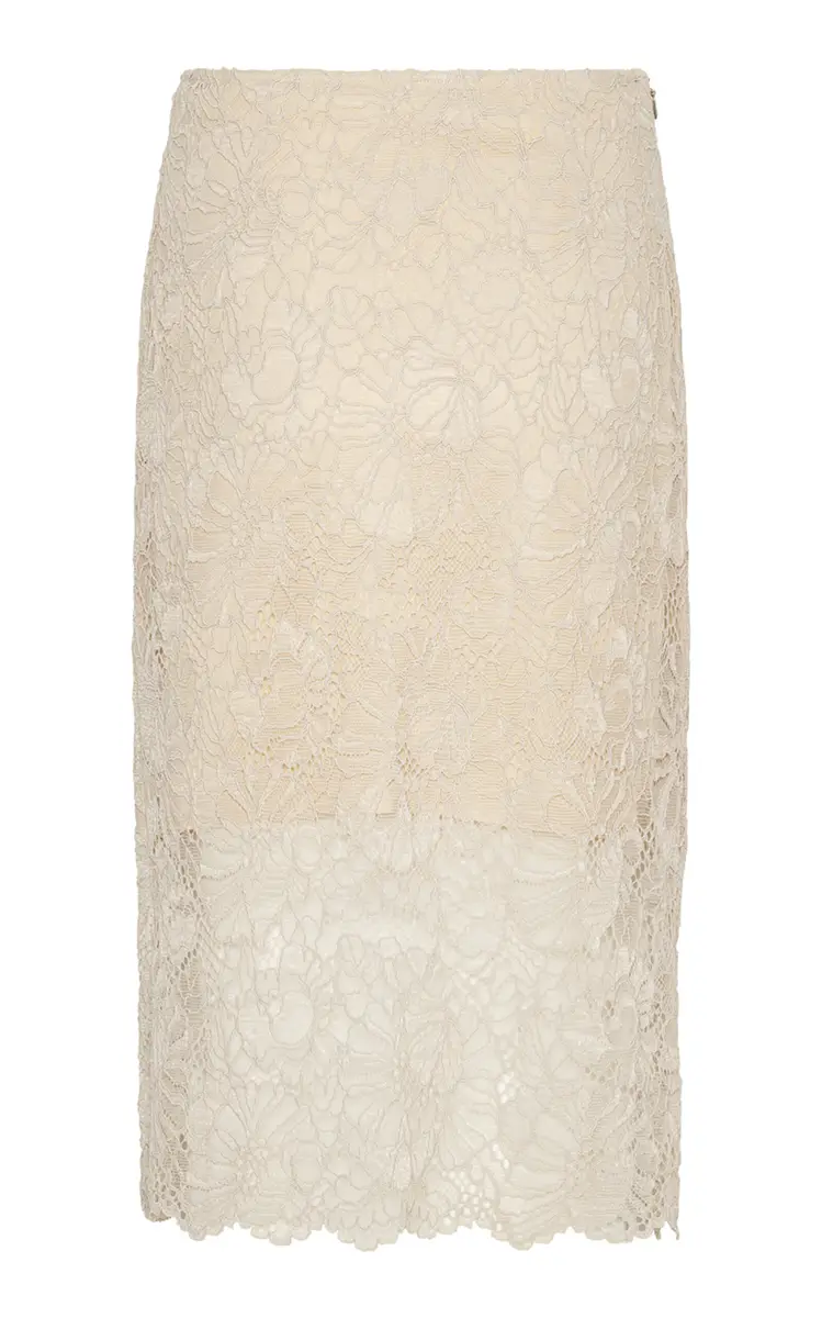 ROTATE Lace Midi Pencil Skirt | Thumbnail 5
