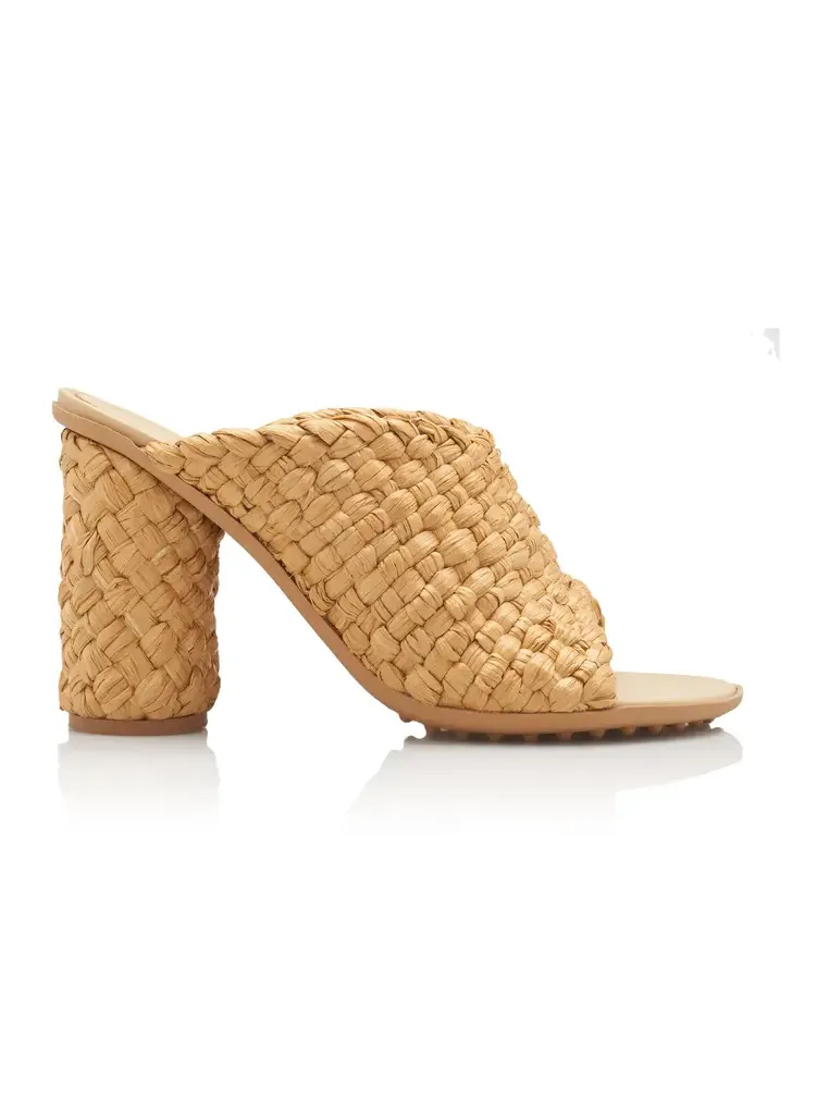 Bottega Veneta Atomic Intrecciato Raffia Sandals