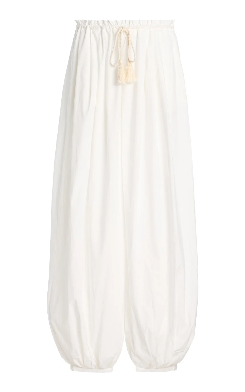 Bazaar Wide-Leg Cotton Pants