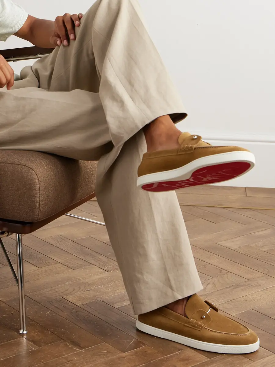 Christian Louboutin Embellished Suede Boat Shoes - Men | Thumbnail 2 Christian Louboutin Embellished Suede Boat Shoes - Men | Thumbnail 2