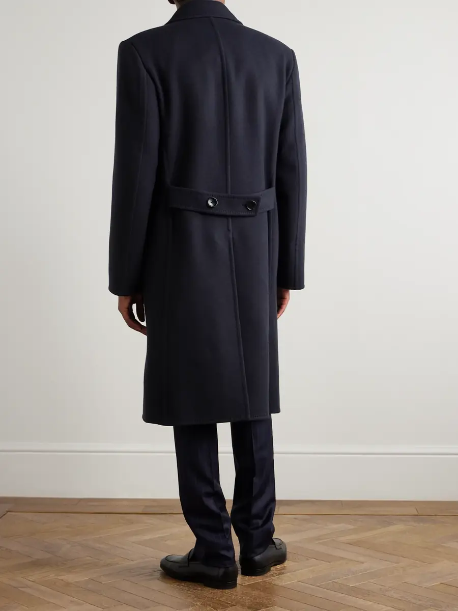 Tom Ford Double-Breasted Wool Overcoat - Men | Thumbnail 4