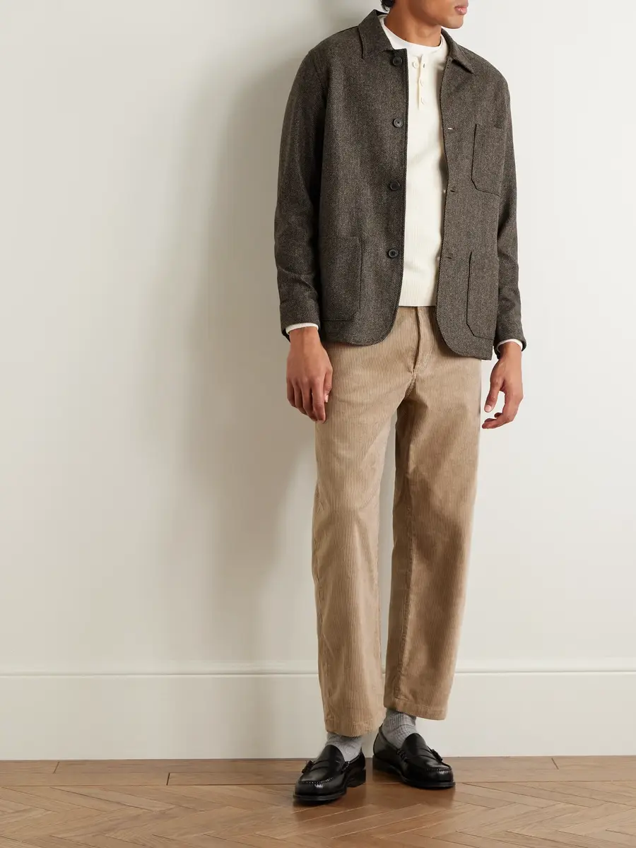 Portuguese Flannel Labura Herringbone Virgin Wool Jacket - Men | Thumbnail 2 Portuguese Flannel Labura Herringbone Virgin Wool Jacket - Men | Thumbnail 2