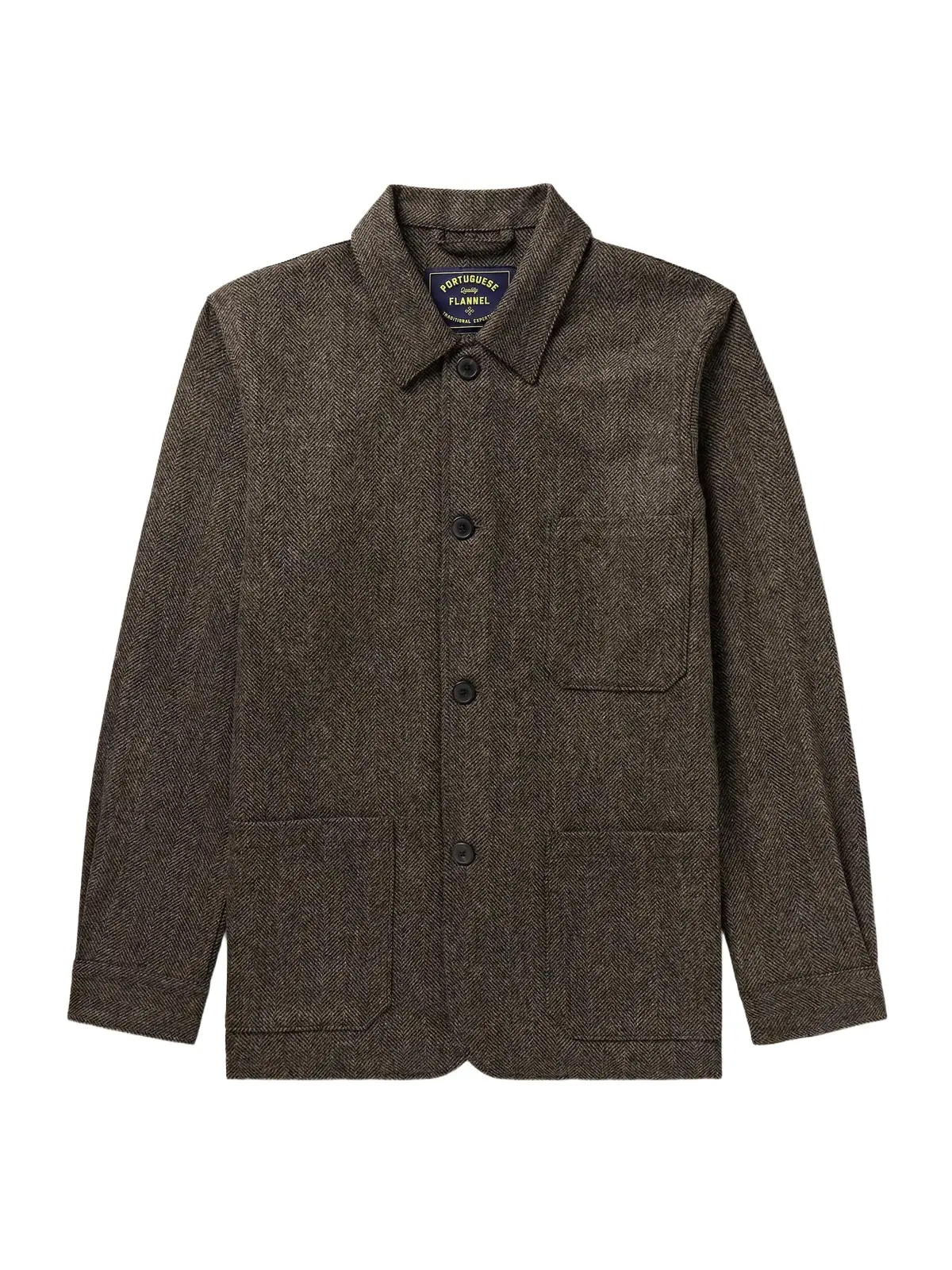 Labura Herringbone Virgin Wool Jacket - Men Labura Herringbone Virgin Wool Jacket - Men