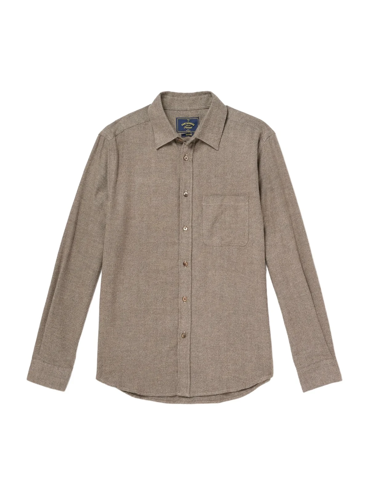 Espiga Herringbone Cotton-Flannel Shirt - Men Espiga Herringbone Cotton-Flannel Shirt - Men